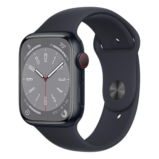 Apple Watch Series 8, GPS + Cellular (Midnight Aluminum Case, Sport Band) (Certified Refurbished)