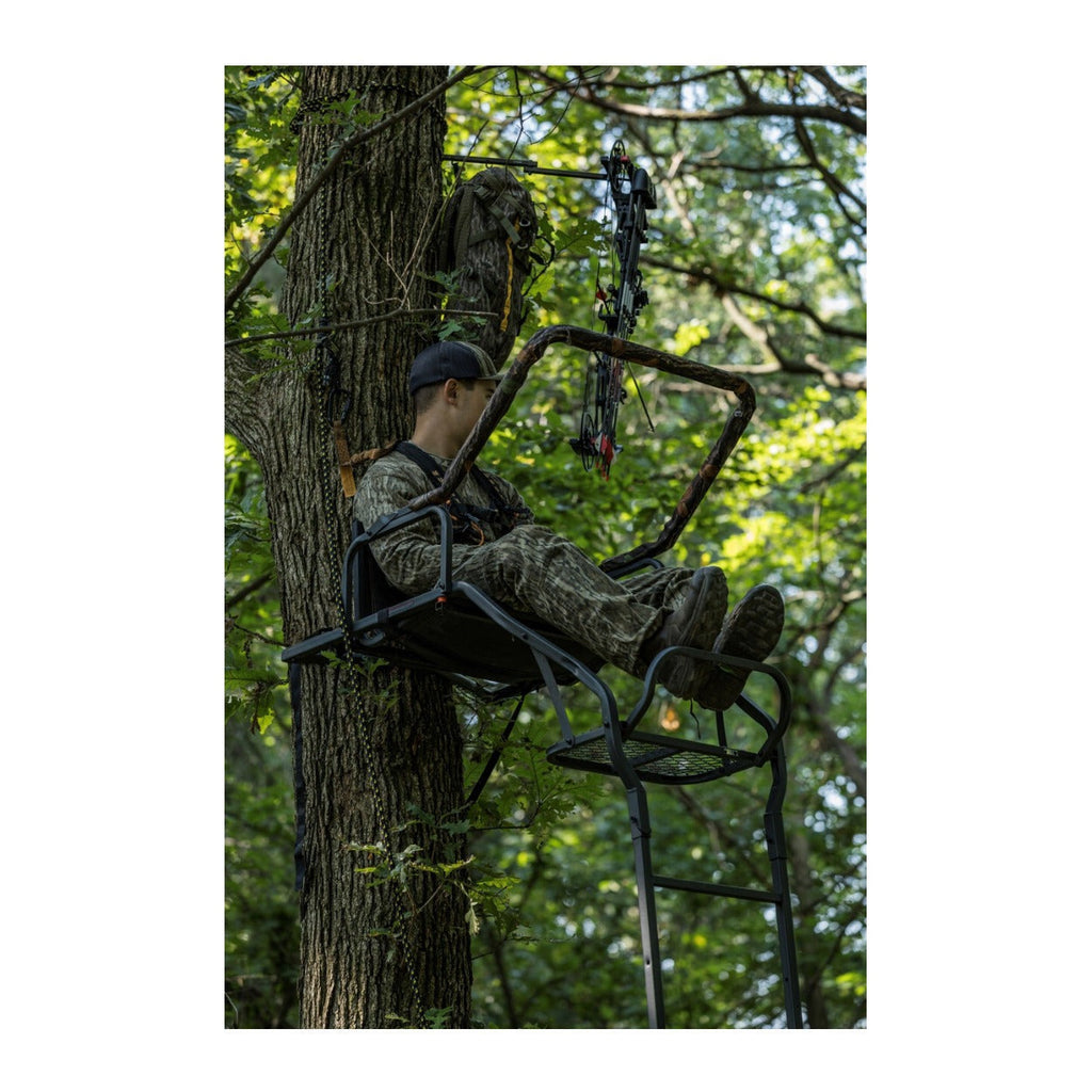 Big Game Treestands Warrior Elite Ultra-Wide 17 ft Climbing Tree Stand