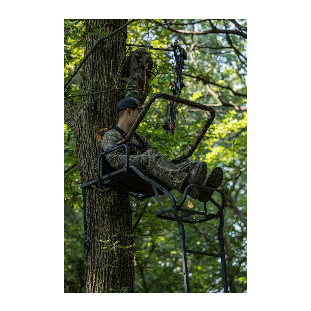 Big Game Treestands Warrior Elite Ultra-Wide 17 ft Climbing Tree Stand