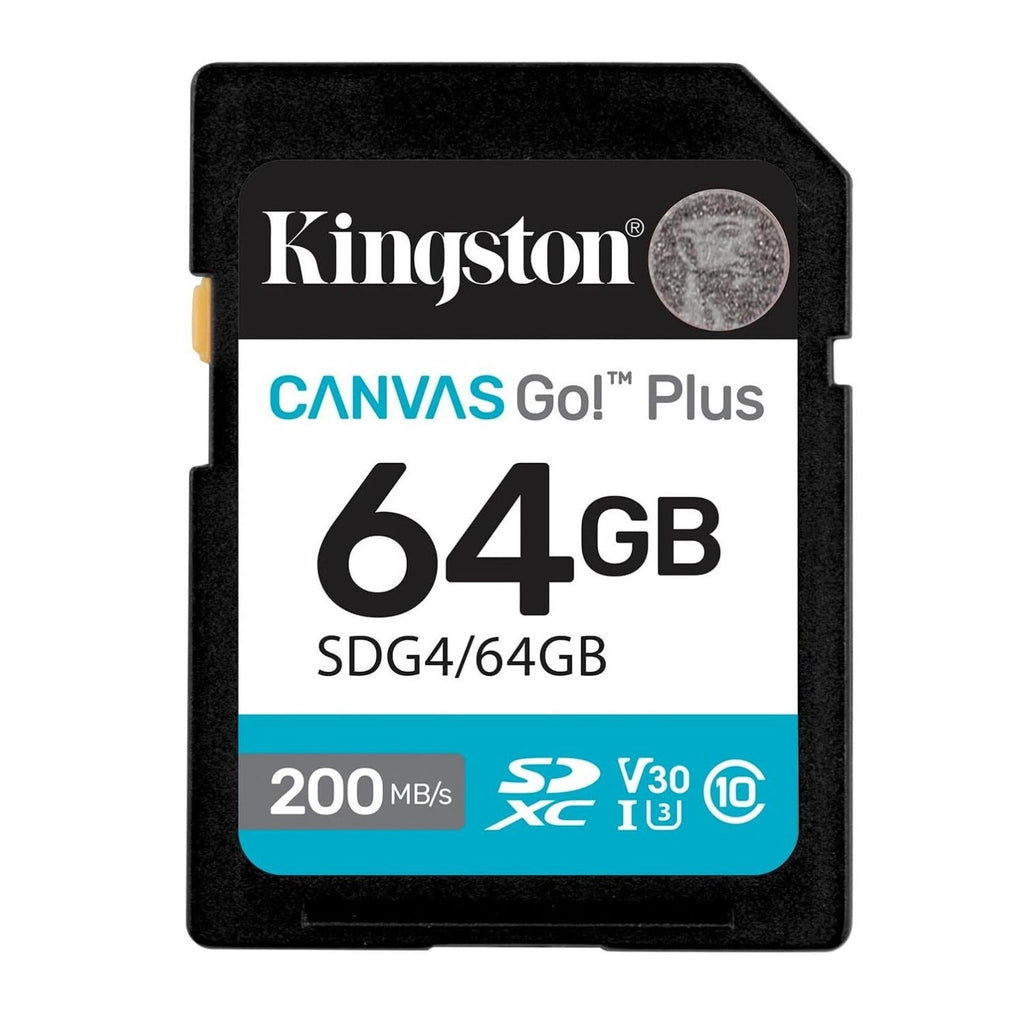 Kingston Canvas Go Plus 64GB 200MB/s Memory Card (2 Pk) with Card Reader Bundle