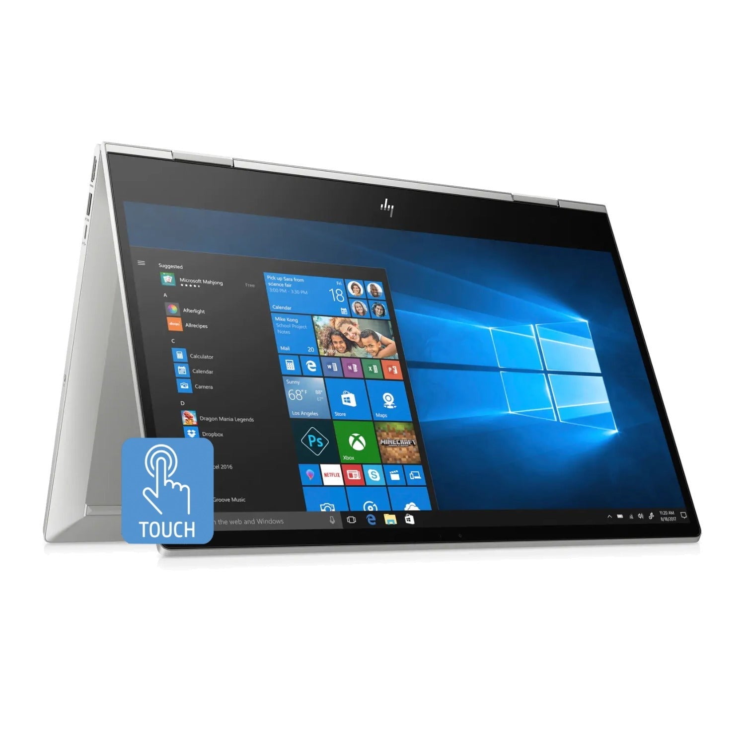 HP Envy x360 2-in-1 Laptop, 15.6" FHD Touch, Intel Core i5-10210U, 8GB RAM, 256GB SSD (Certified Refurbished)