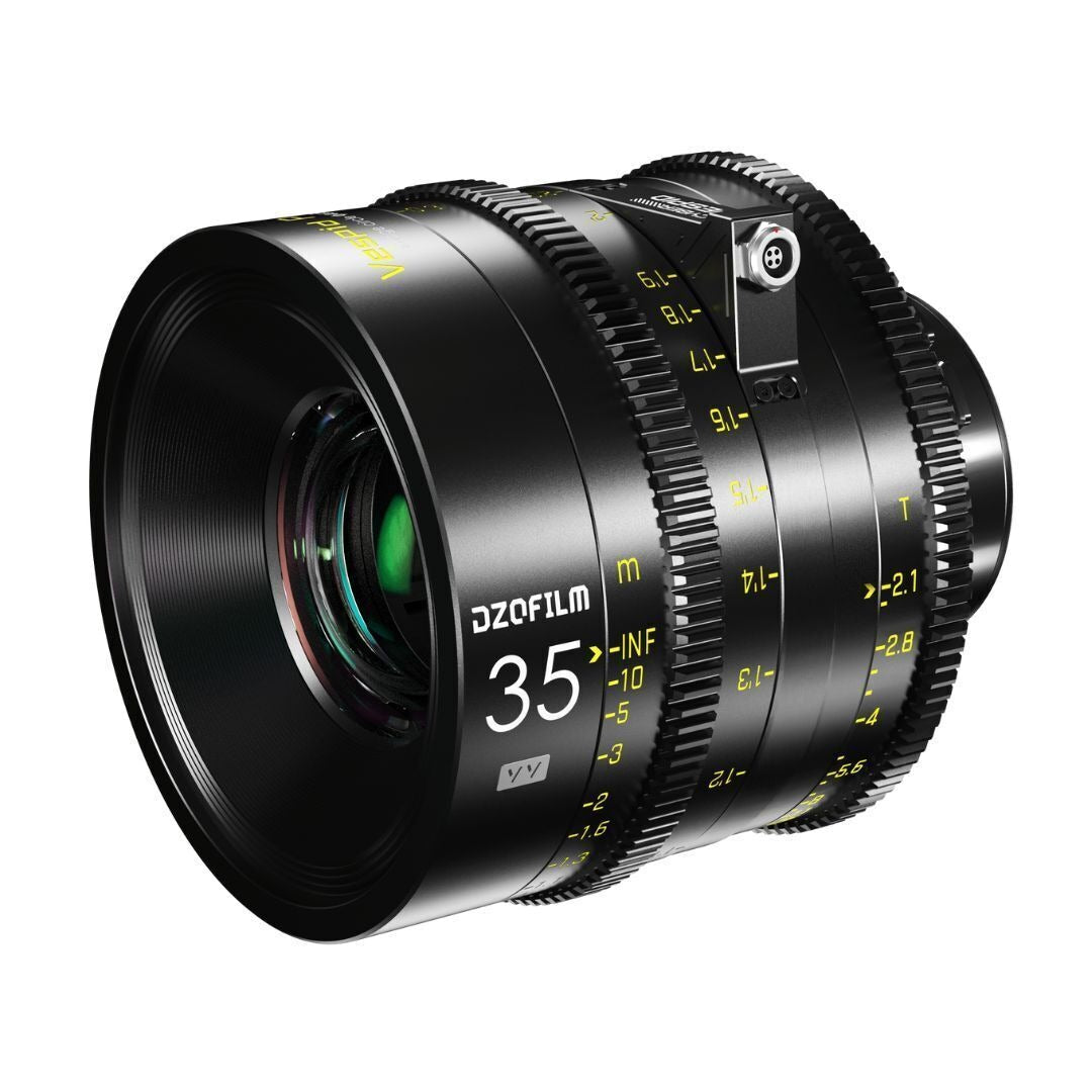 DZOFilm VESPID Cyber Full Frame 35mm T2.1 Prime Lens with Real-Time Transmission (PL and EF Mounts)