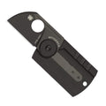Spyderco Dog Tag Non Locking Black Folding Knife with CPM S30V Steel Blade