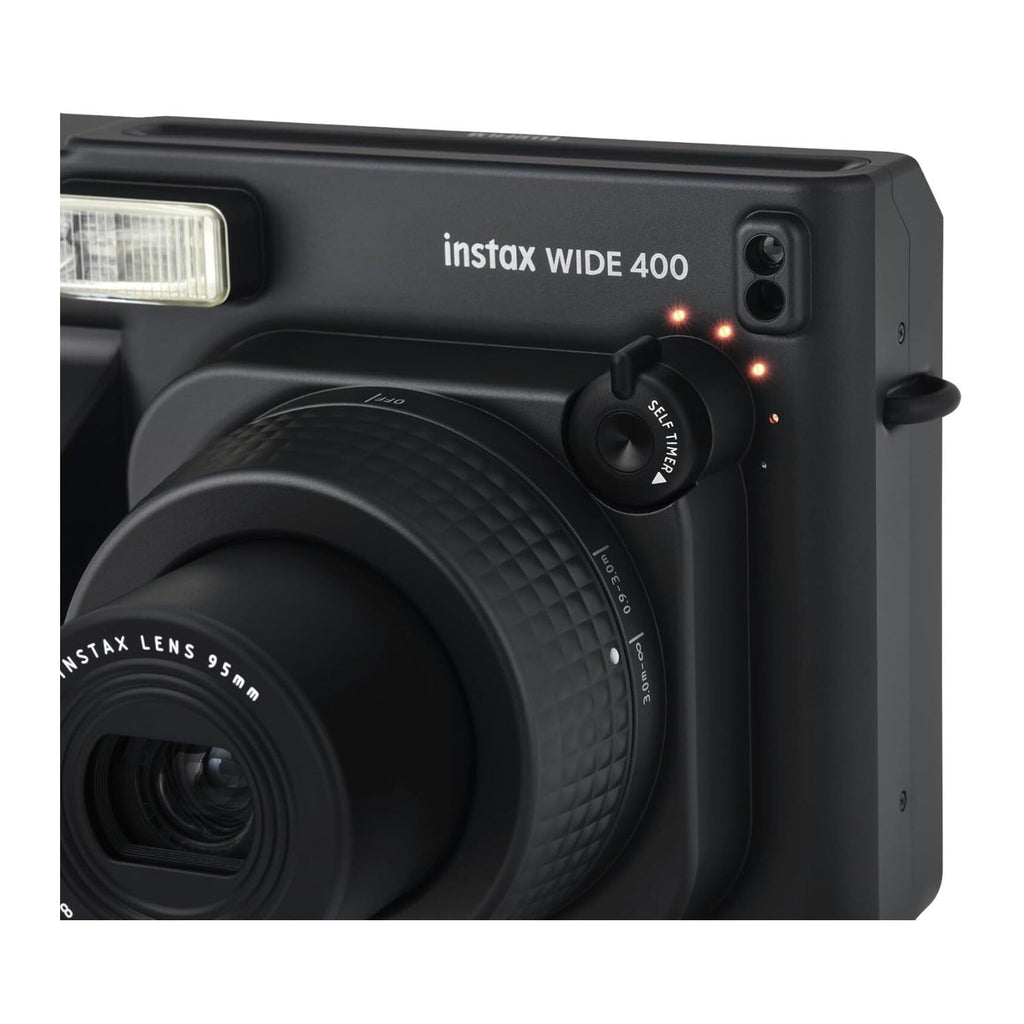 Fujifilm Instax Wide 400 Instant Film Camera with Automatic Exposure & Flash Control (Black)