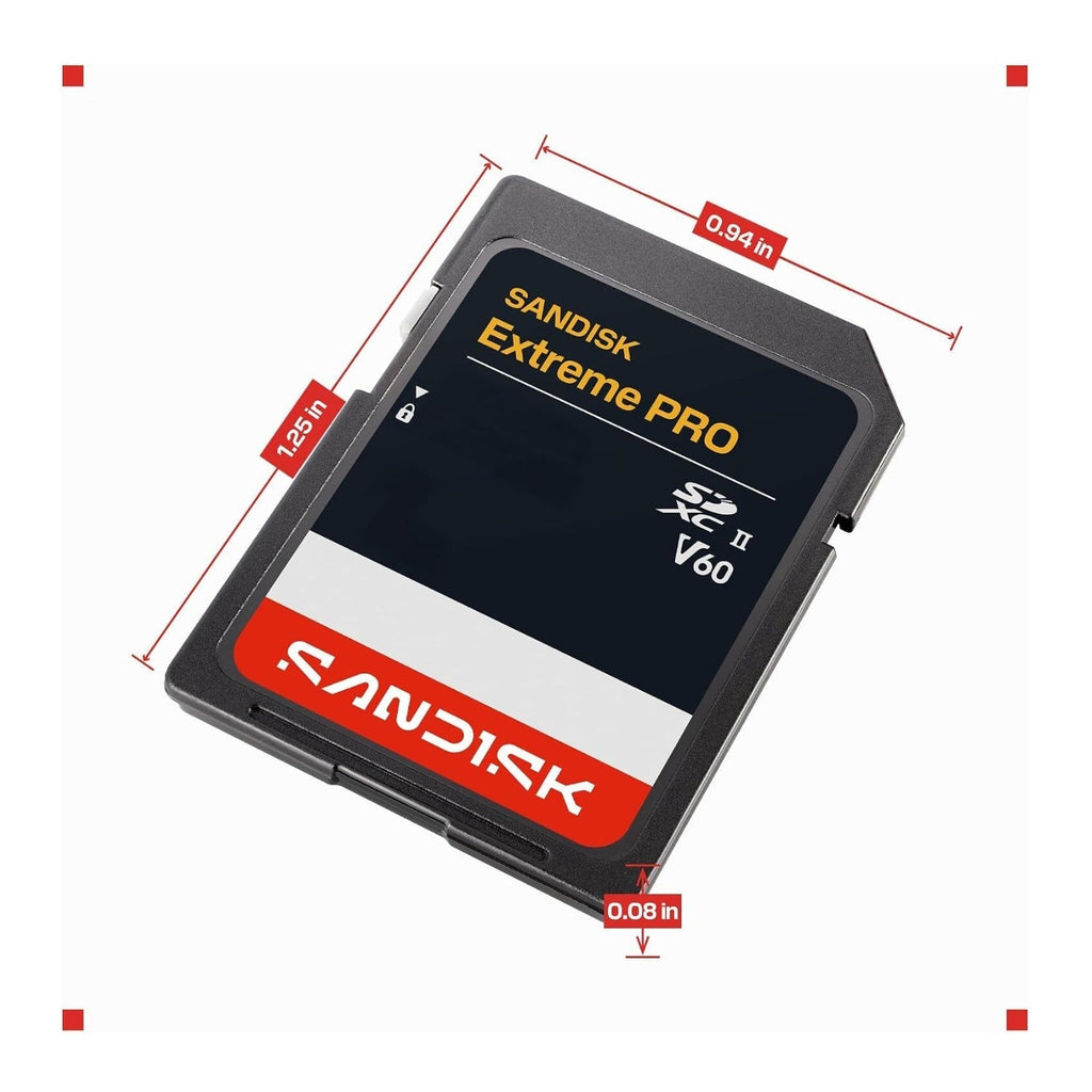 SANDISK 256GB Extreme PRO SDXC UHS-II Memory Card