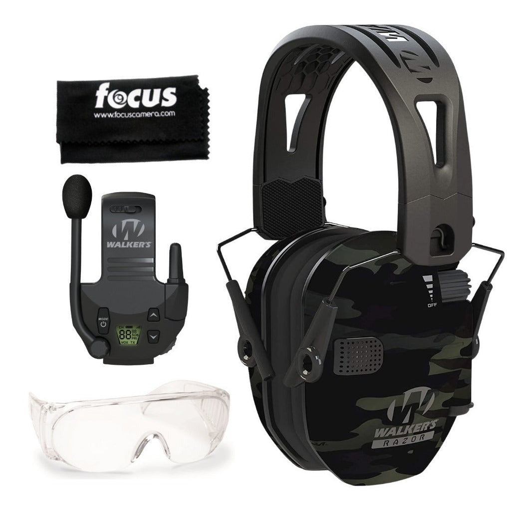 Walkers Razor Tacti-Grip Ear Muffs (Multicam Gray Camo) Bundle