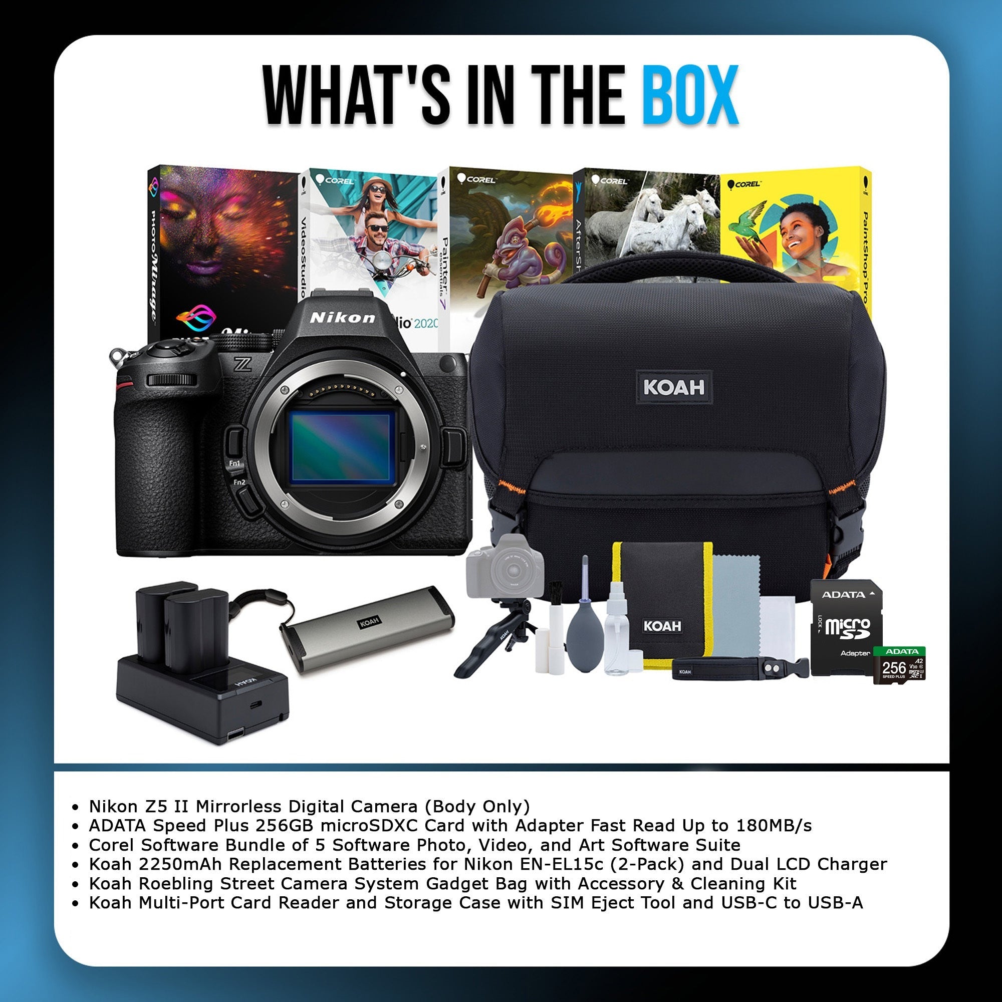 Nikon Z5 II Mirrorless Digital Camera (Body Only) with Accessories Bundle