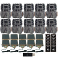 Browning Strike Force Pro 26MP Trail Camera (10 Pack) Bundle with Accessories