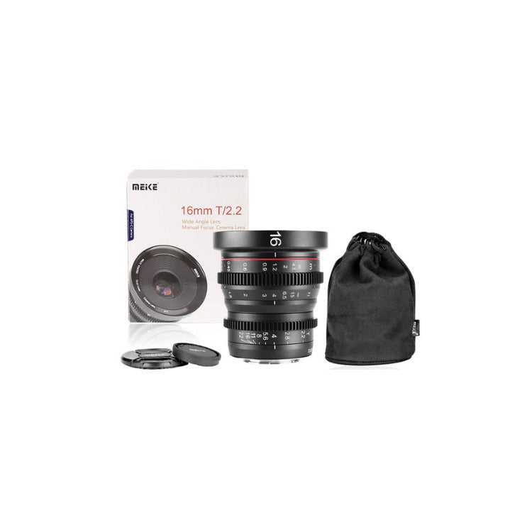 Meike 16mm T2.2 Manual Focus Wide Angle Cinema Lens (MFT Mount)
