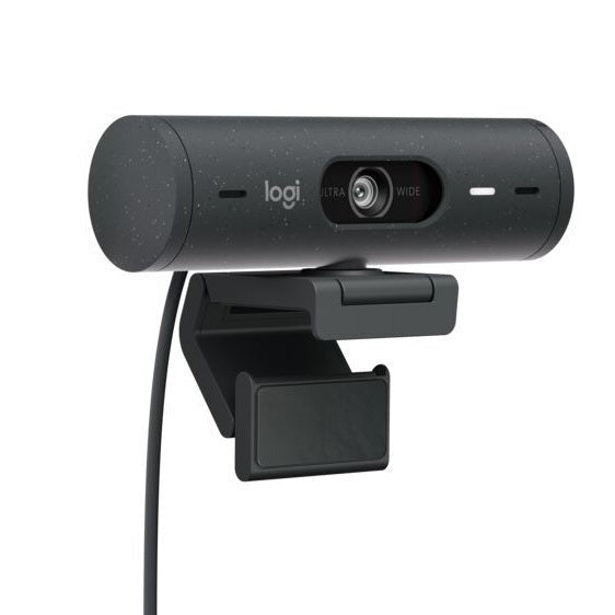 Logitech Brio 500 Full HD 1080p Webcam Bundle with 4-Port 3.0 USB Hub (Graphite)