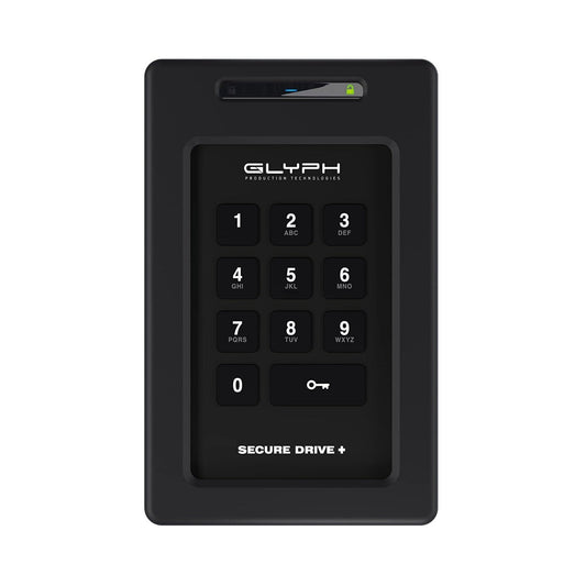 Glyph SecureDrive+ 5TB Encrypted External Drive with Keypad, Rugged Tamper-Proof