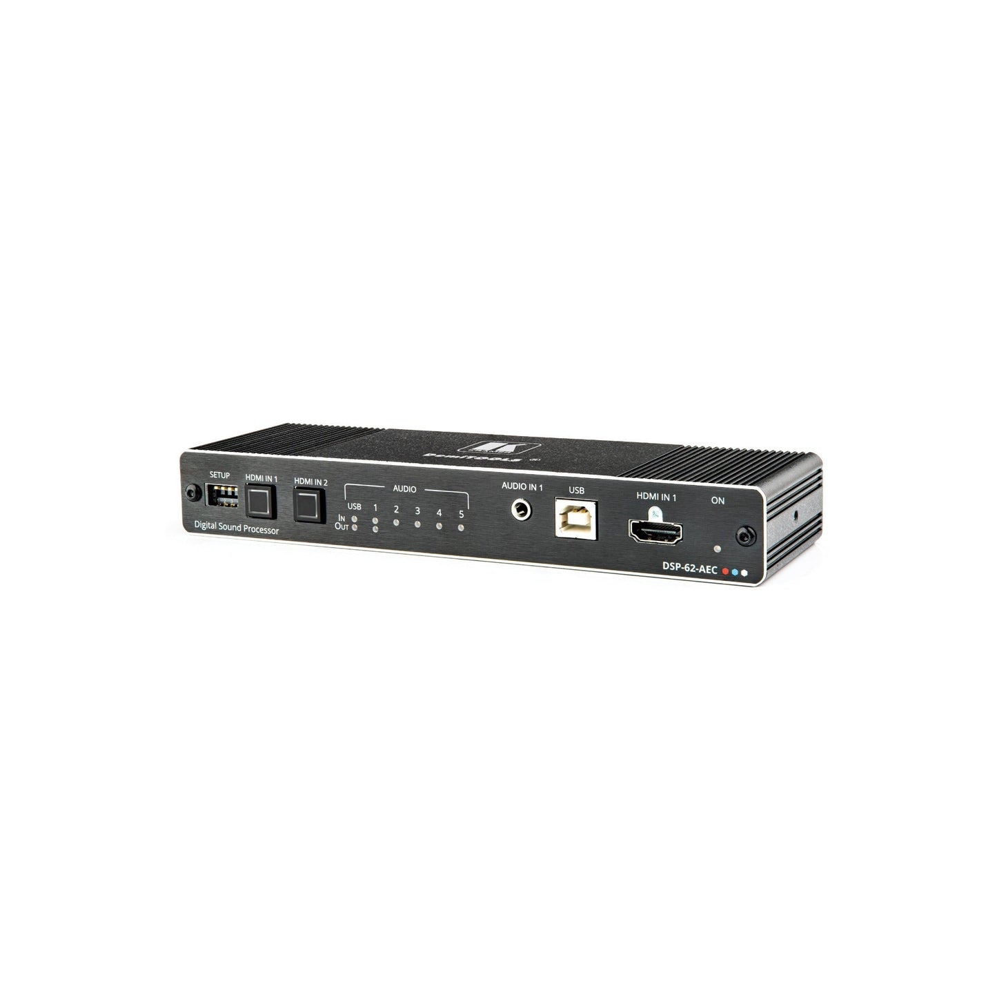 Kramer DSP-62-AEC 6x2 PoE Audio Matrix with DSP and AEC HDMI De-Embedding USB Interface 4K/60 UHD
