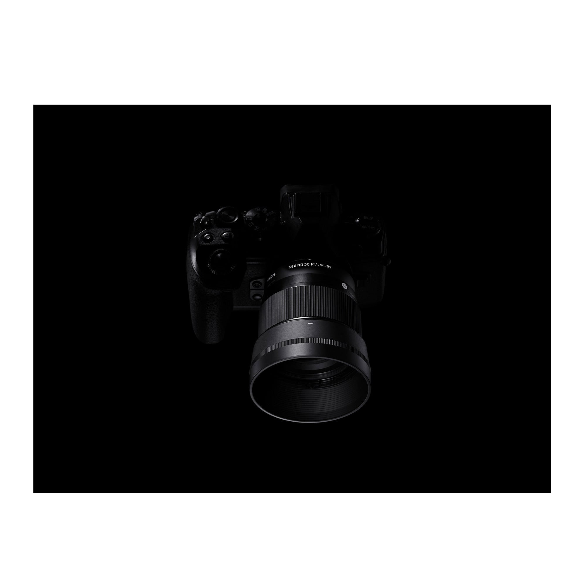 Sigma 56mm F1.4 DC DN Contemporary Lens for Nikon Z Mount with Lens Hood (Black) (Open Box)