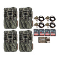 Browning Defender Pro Scout MAX Trail Camera (4-Pack) with Locking Cable Bundle