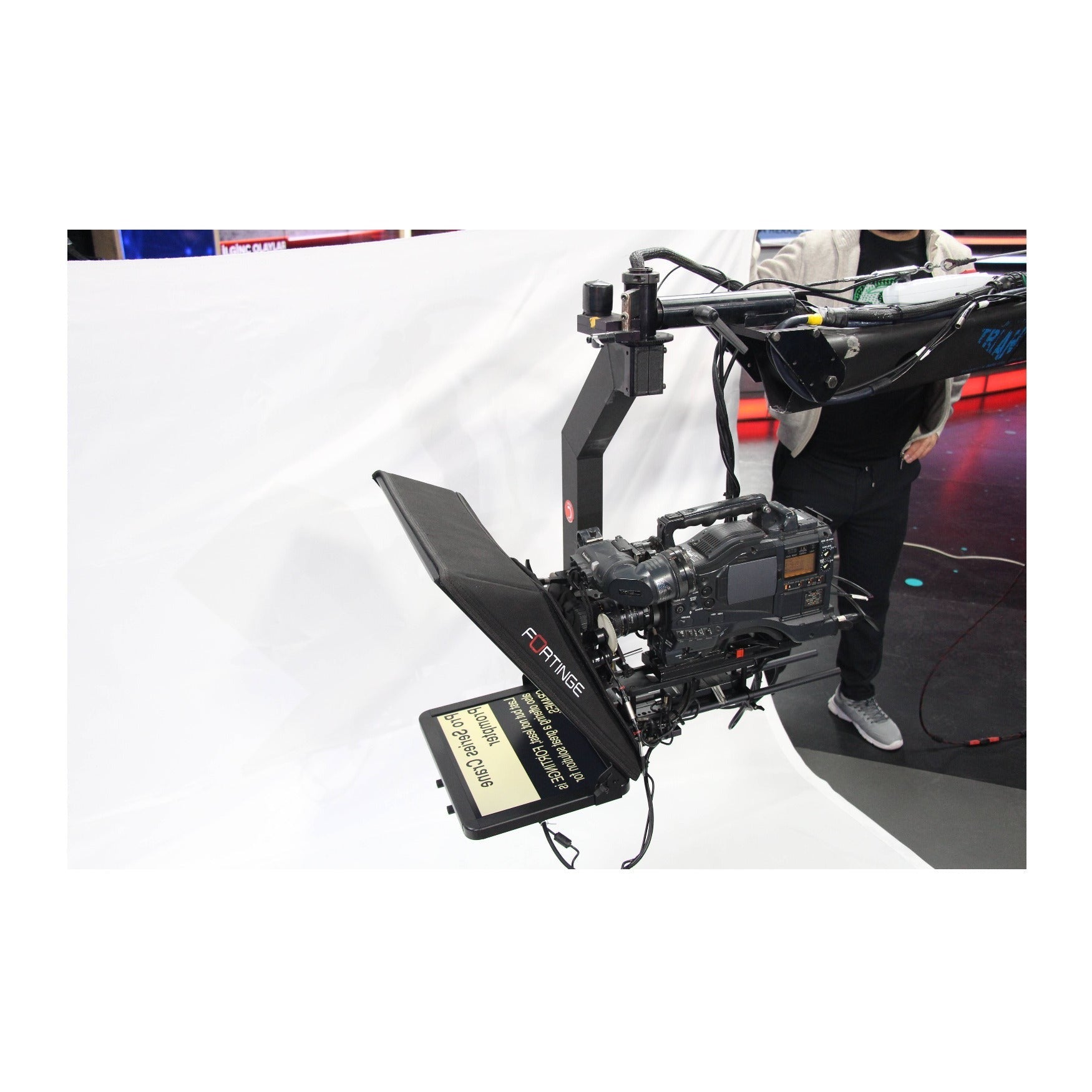 Fortinge PROXJ15-HB High-Brightness 15-Inch Crane Teleprompter