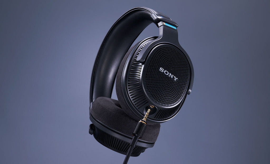 Sony MDR-MV1 Open-Back Reference Monitor Headphones with Hard Shell Case bundle