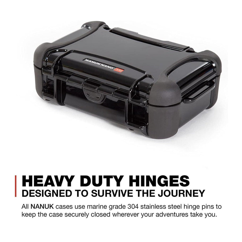 NANUK 320 Nano Series Large Waterproof Polycarbonate Hard Case (Black)