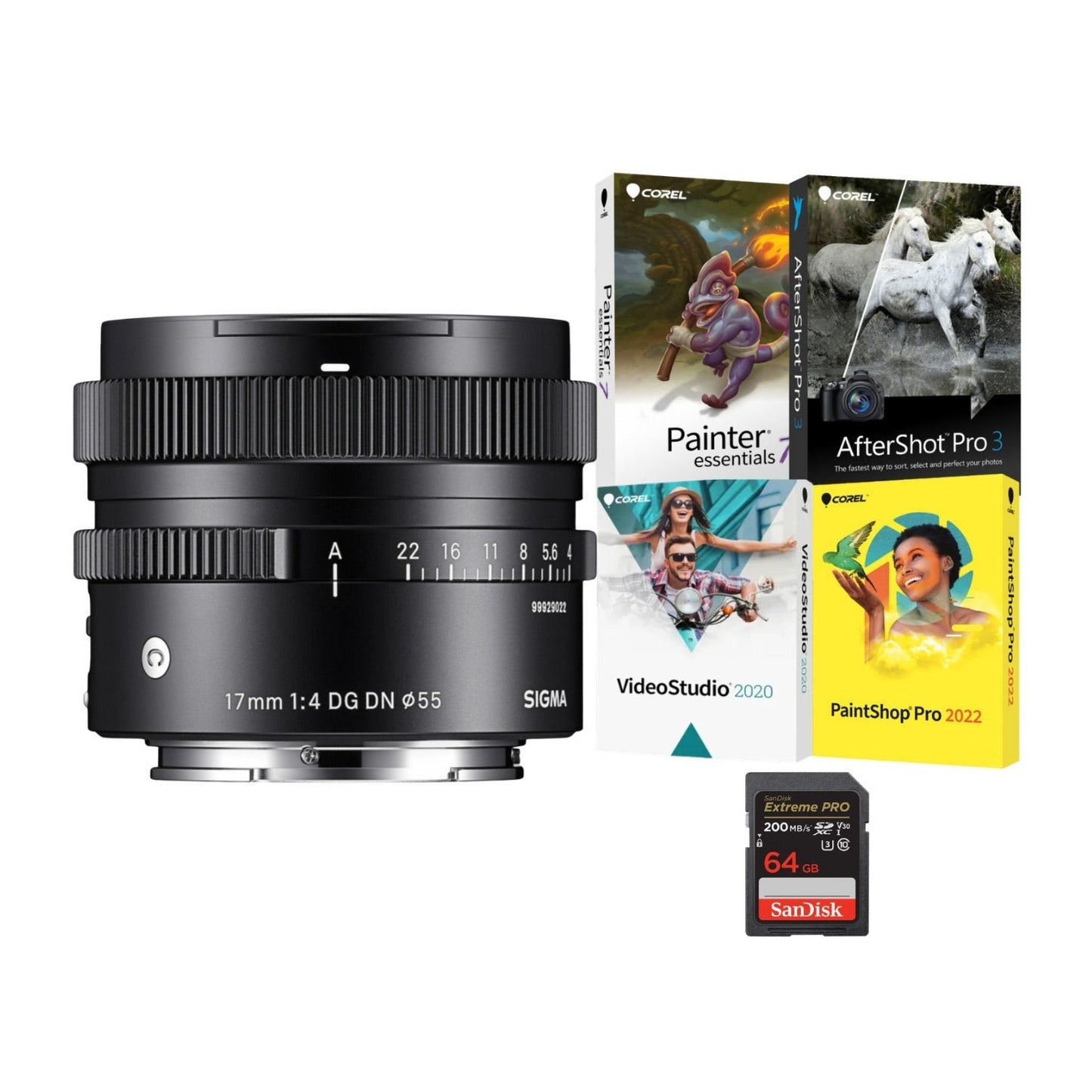 Sigma 17mm F4 DG DN Contemporary Ultra Wide Angle Lens (Sony E-Mount) Bundle