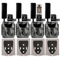 Spartan GoLive 4G/LTE 1080p Trail Camera (Verizon, 4 Pack) Bundle w/ Accessories