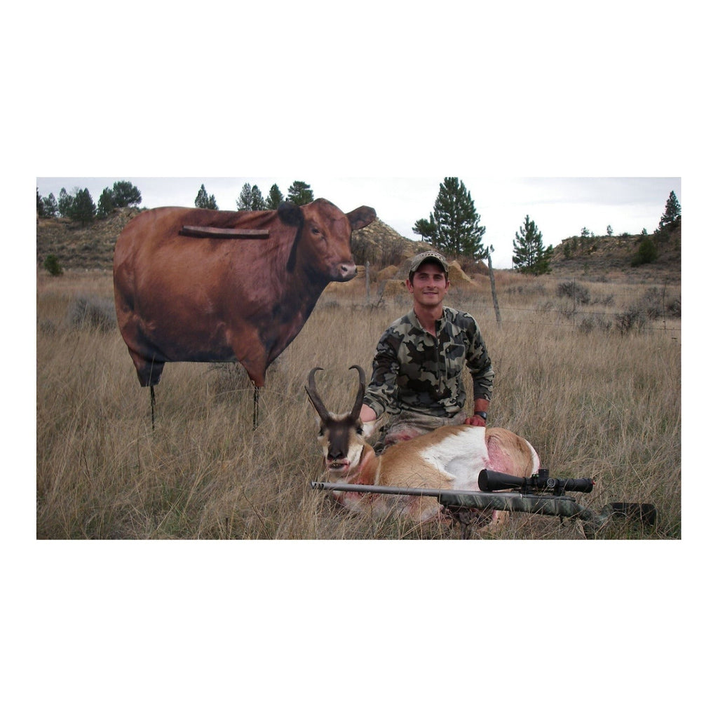 Montana Big Red Moo Cow Decoy with Large Cover Shield and See-Through Mesh