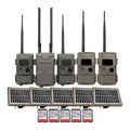 Cuddeback CuddeLink Black Flash Camera (5 Total) with Accessories Bundle