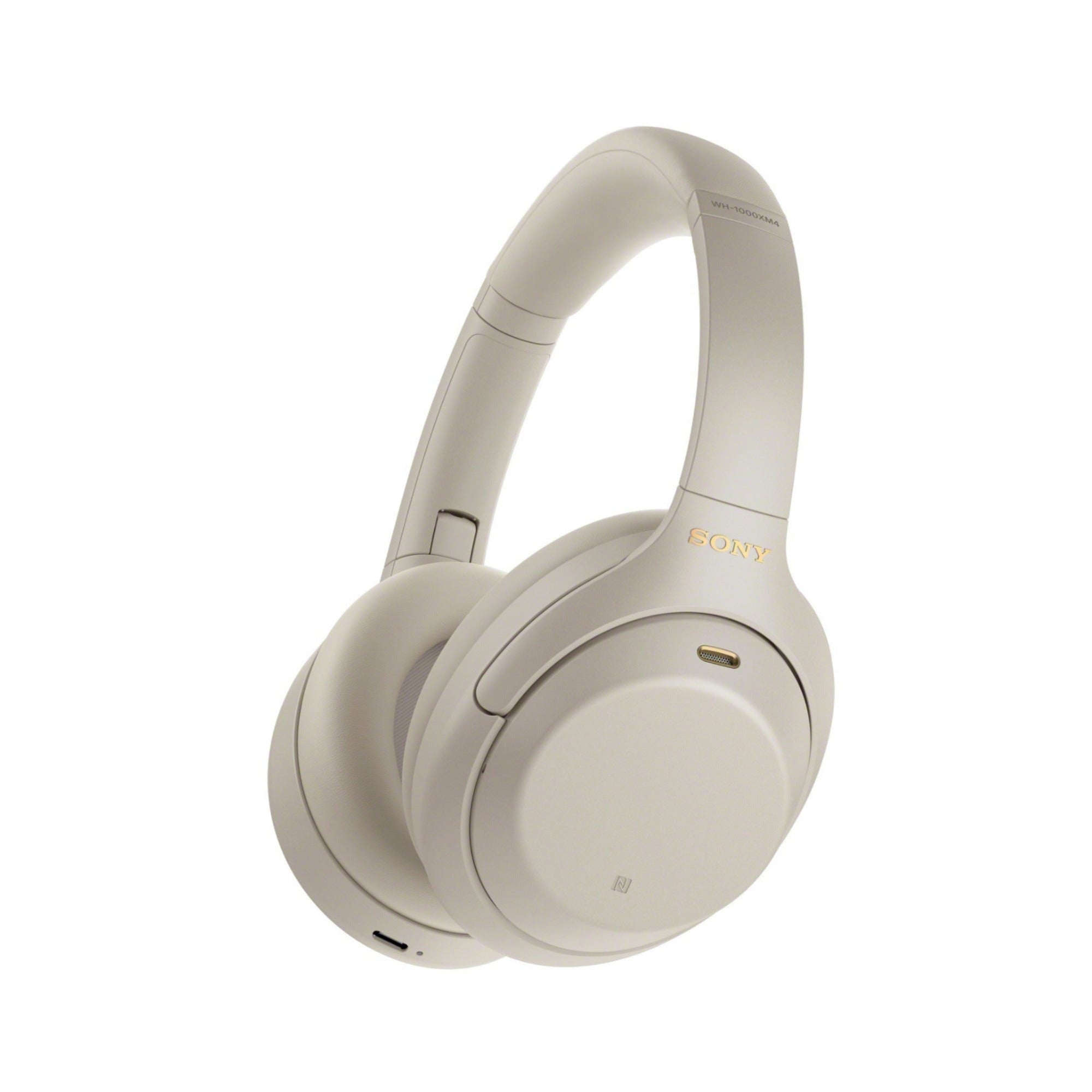Sony WH-1000XM4 Wireless Headphones (Silver) with Oclip Clamp-On Light Bundle