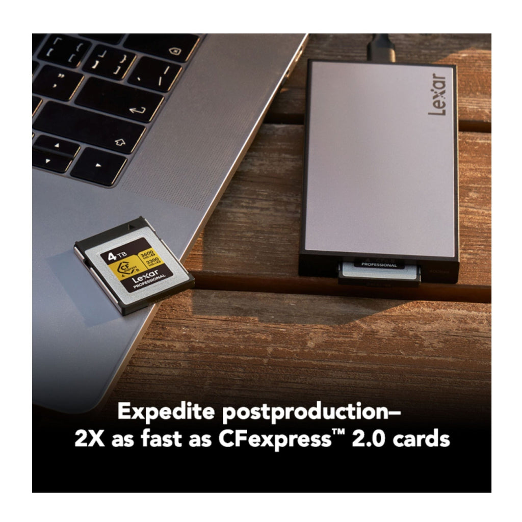 Lexar 4TB Professional GOLD CFexpress 4.0 Type B Memory Card
