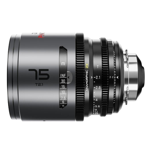 DZOFilm Pavo 75mm T2.1 2x Anamorphic Lens with PL or EF Mount (Space Gray and Black)