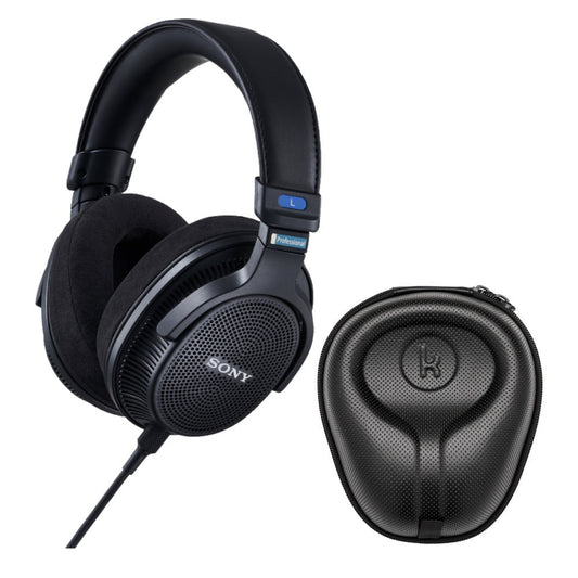 Sony MDR-MV1 Open-Back Reference Monitor Headphones with Hard Shell Case bundle