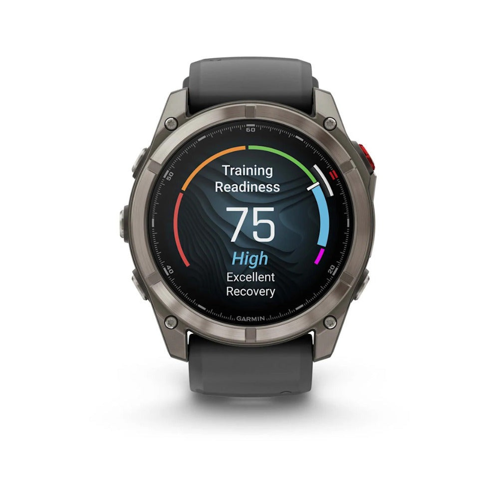 Garmin Fnix 8 Pro 51 mm AMOLED GPS Smartwatch (Titanium Graphite/Black Band)