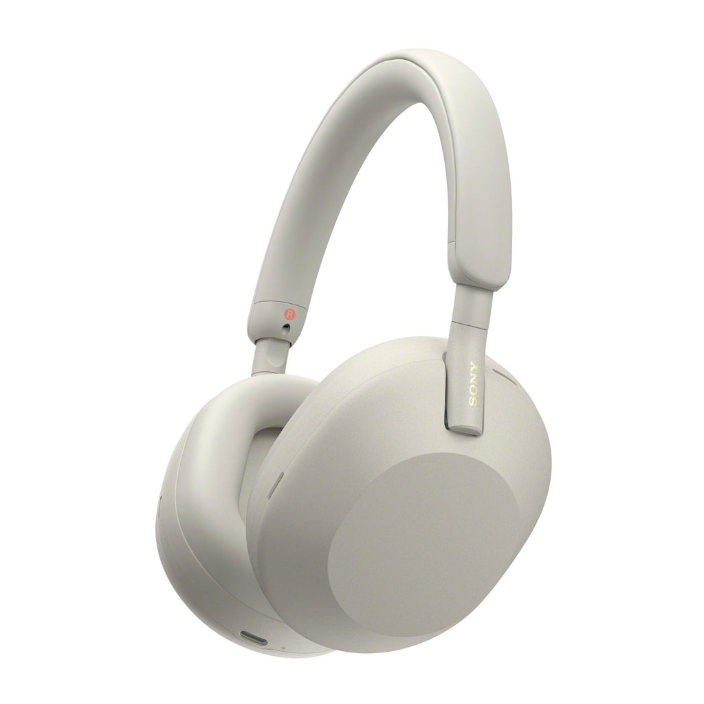 Sony WH-1000XM5 Wireless Noise Canceling Over-Ear Headphones (Silver) Bundle