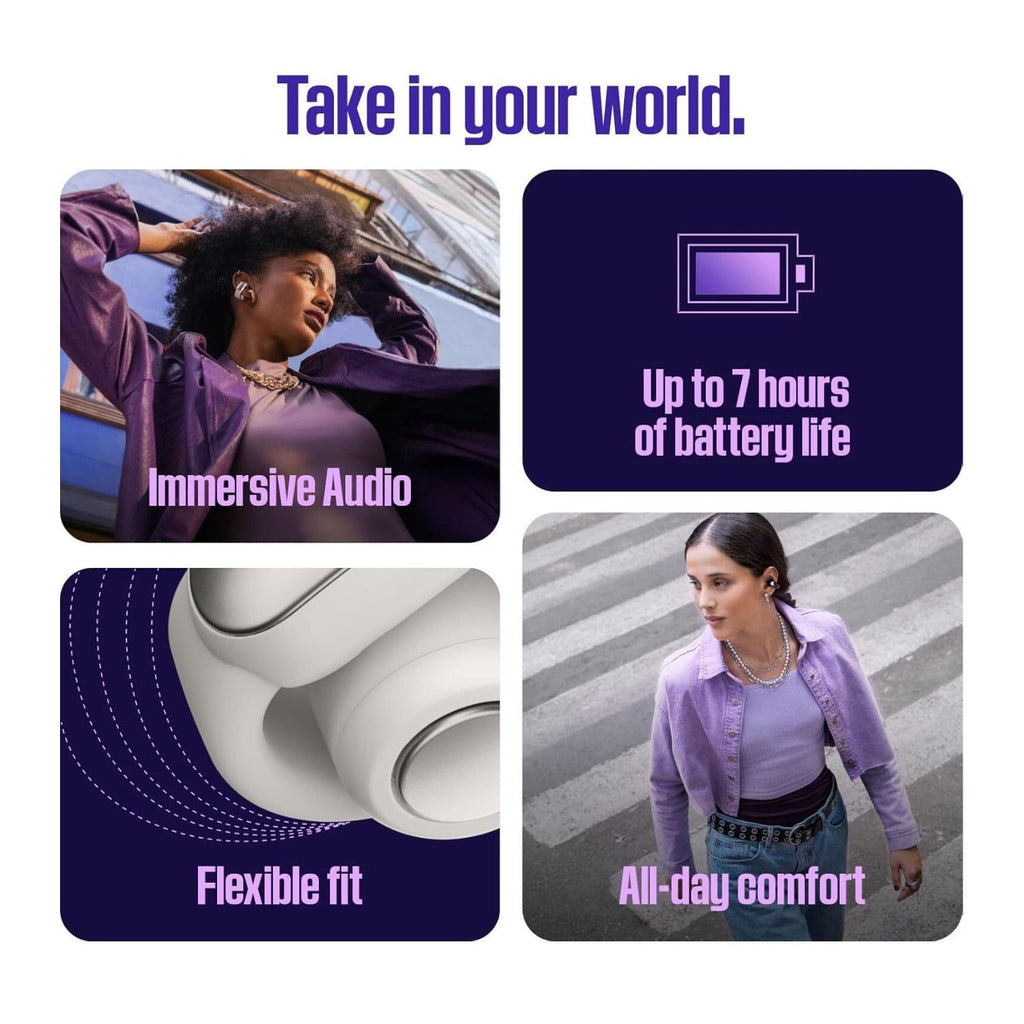 Bose Ultra Open True Wireless Earbuds (White Smoke)
