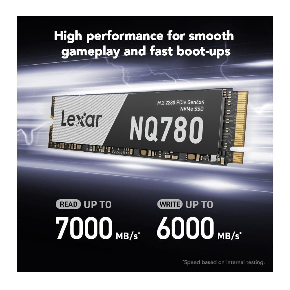 Lexar 4TB NQ780 SSD PCIe Gen4 NVMe M.2 2280 Internal Solid State Drive