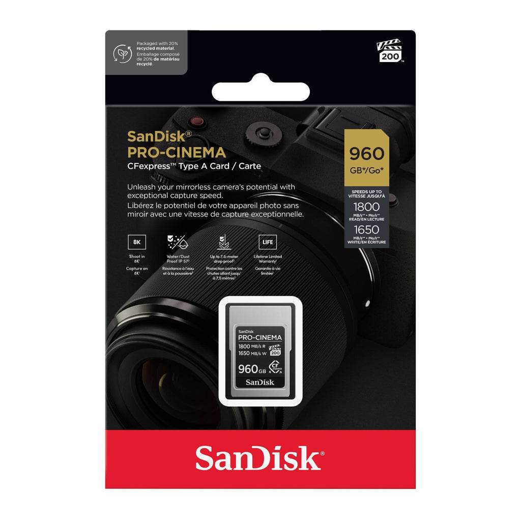 SanDisk 960GB PRO-CINEMA CFexpress Type A Memory Card