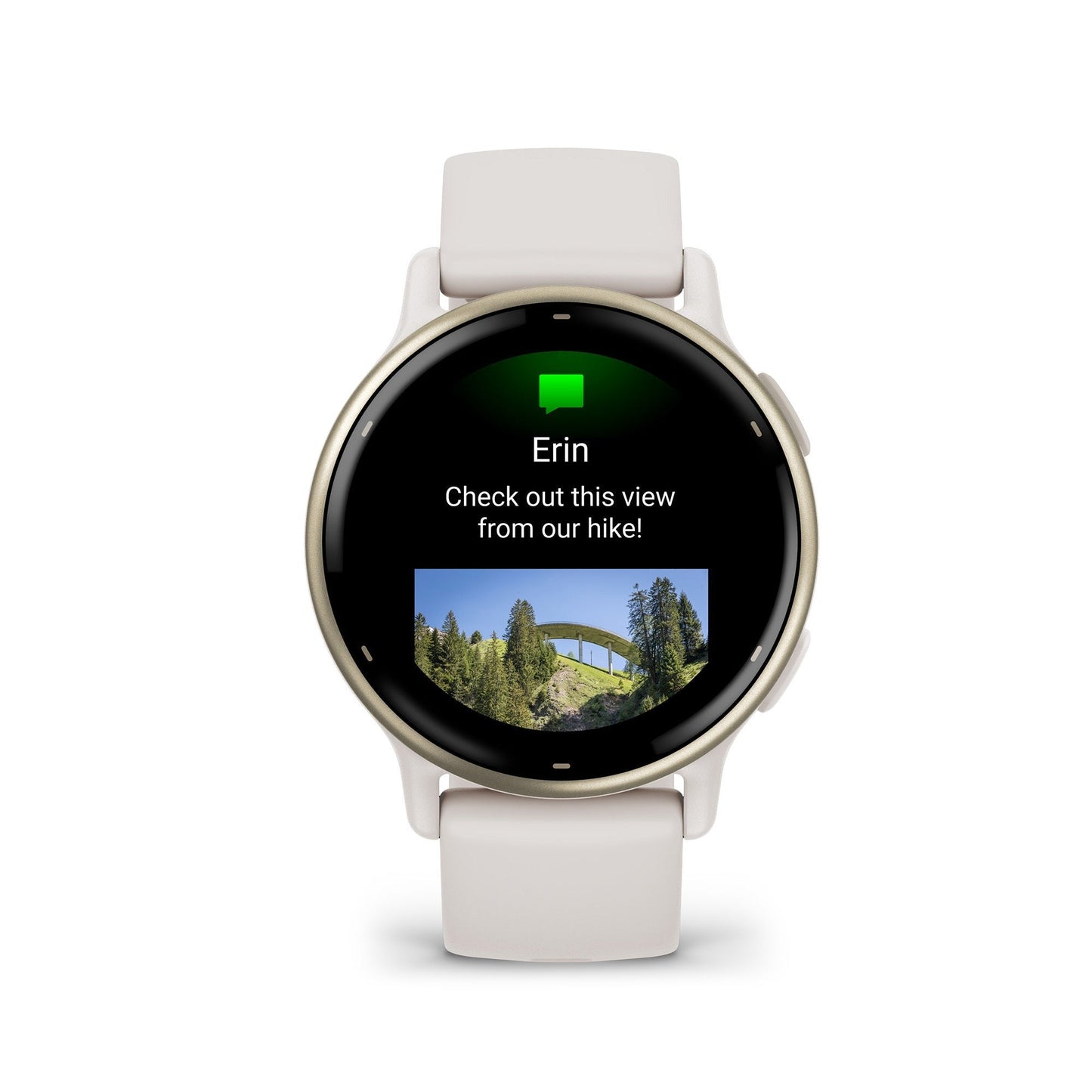 Garmin vvoactive 5 GPS Smartwatch (Cream Gold/Ivory)