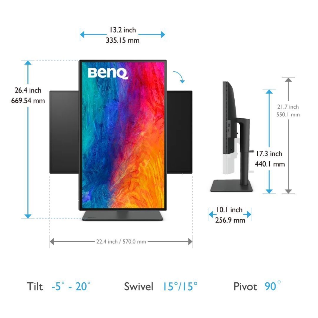 BenQ PD2506Q 25-Inch IPS Panel Designer Monitor with 2560x1440 Resolution, and LED Backlight (Black)