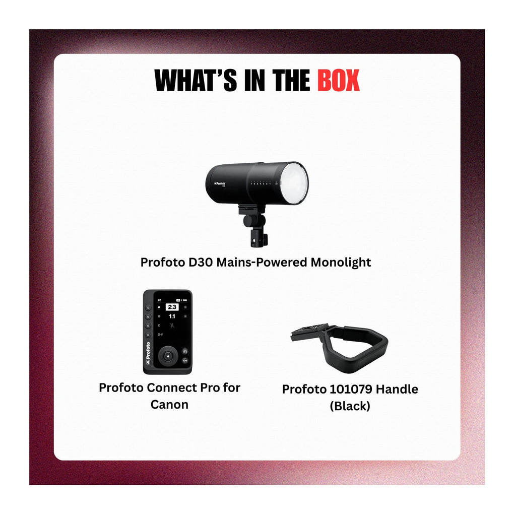 Profoto D30 Mains-Powered Monolight with Accessories Bundle