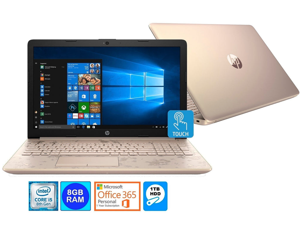 HP 17-BY0021C 17.3" HD+ Touchscreen Laptop, Intel Core i5-8250U, 8GB RAM, 1TB HDD, Microsoft Office 365 (Certified Refurbished)