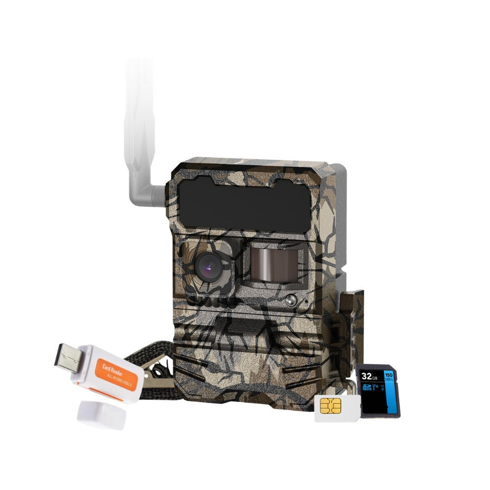 Yellowstone Y2 4G-LTE Wide Lens Cellular Trail Camera with Card Reader Bundle