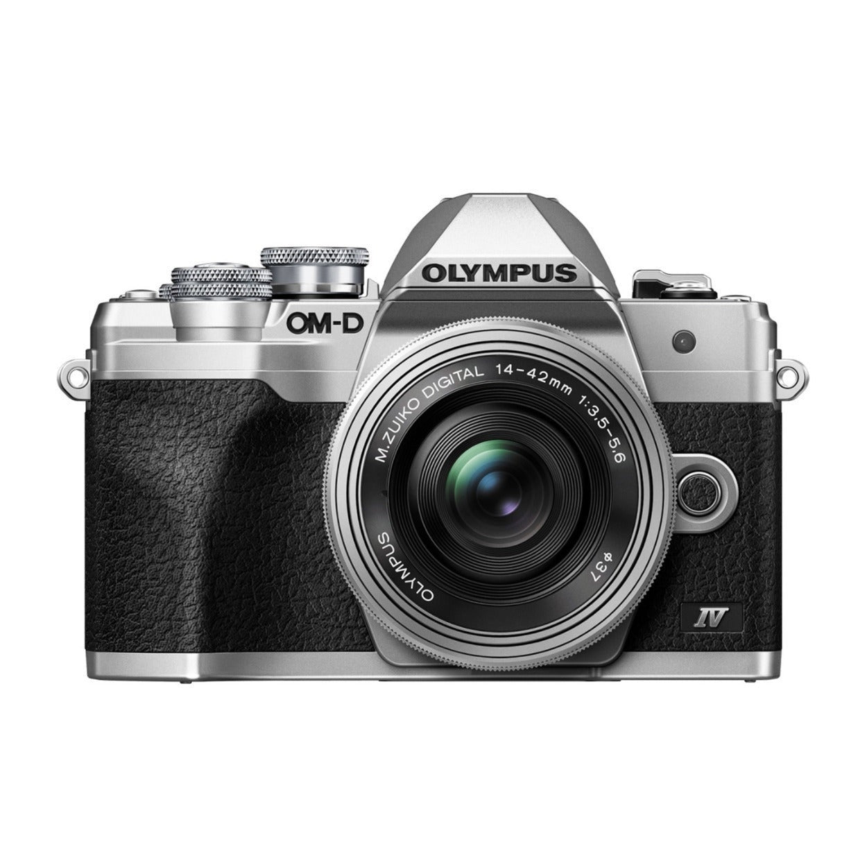 OM System OM-D E-M10 Mark IV Mirrorless Camera with 14-42mm EZ Lens (Silver) Bundle with Accessories