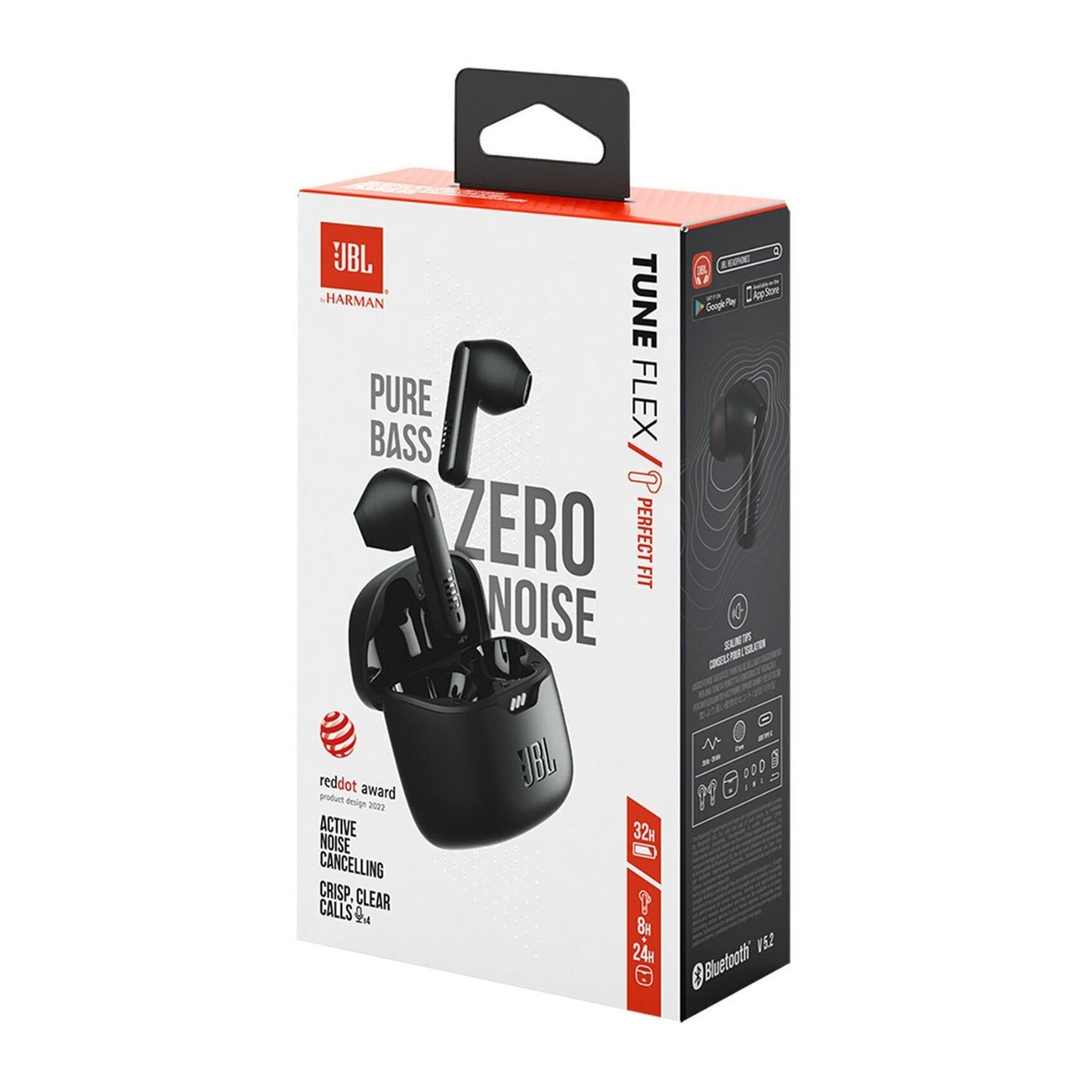 JBL Tune Flex True Wireless Noise-Cancelling Earbuds (Black)