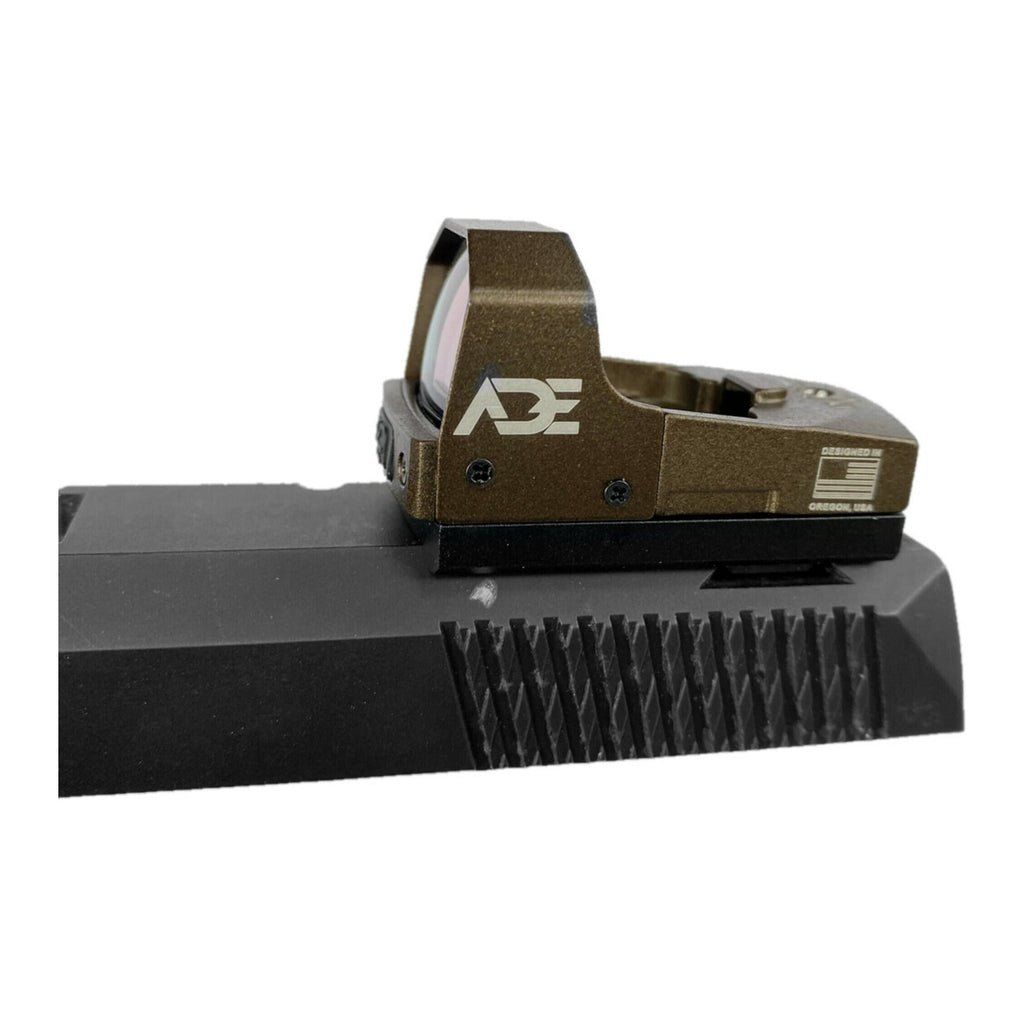 ADE Advanced Optics Huracan RD3-006B1S Green Dot Reflex Sight (FDE/TAN Body)