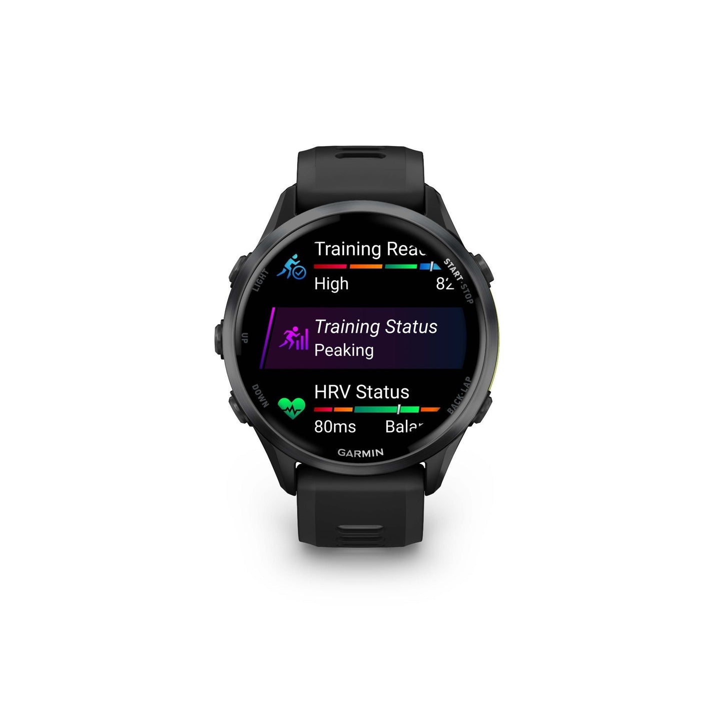 Garmin Forerunner 970 Carbon Gray DLC Titanium, Black Case and Whitestone Band (Used)