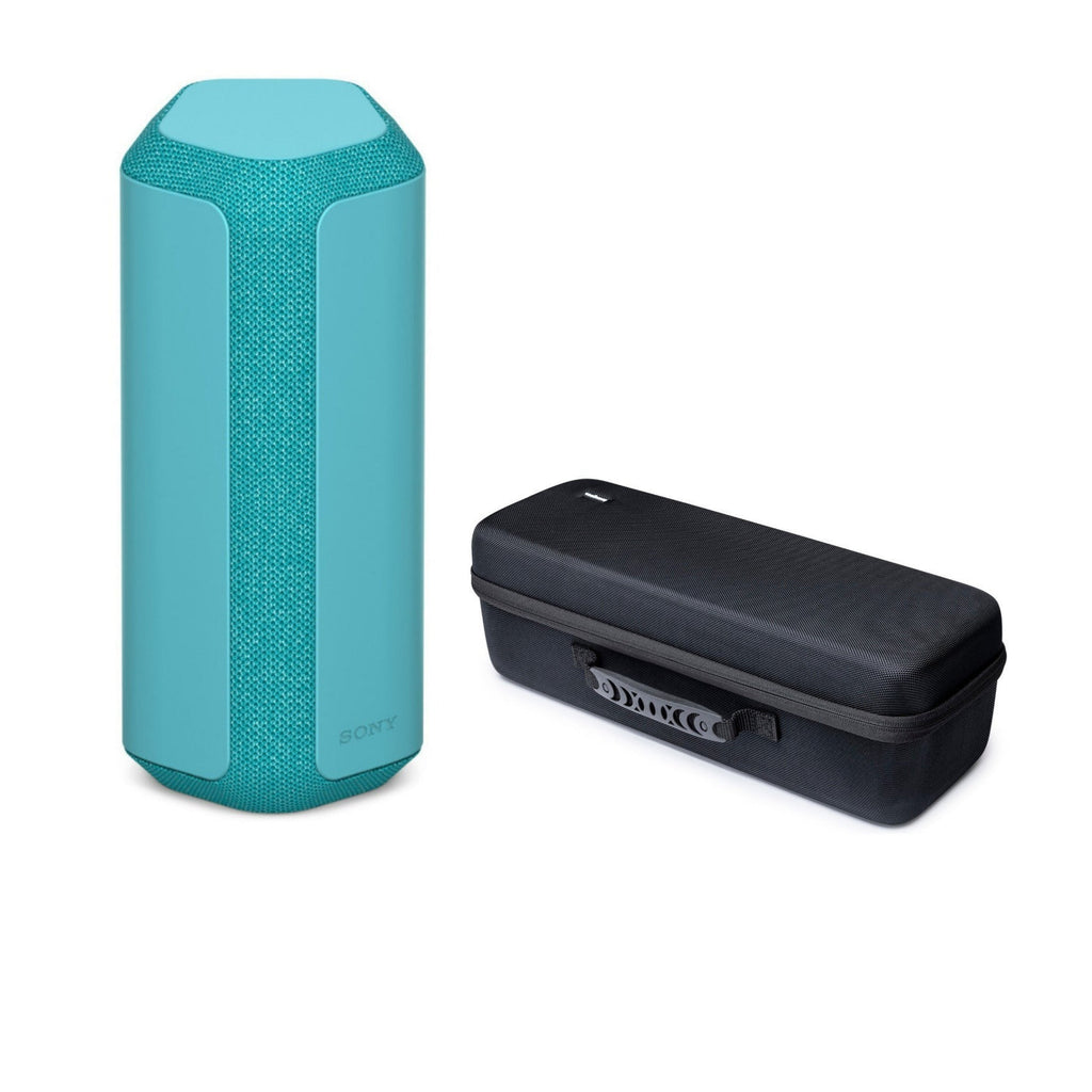 Sony SRS-XE300 X-Series Wireless Portable Bluetooth Speaker (Blue) with Case