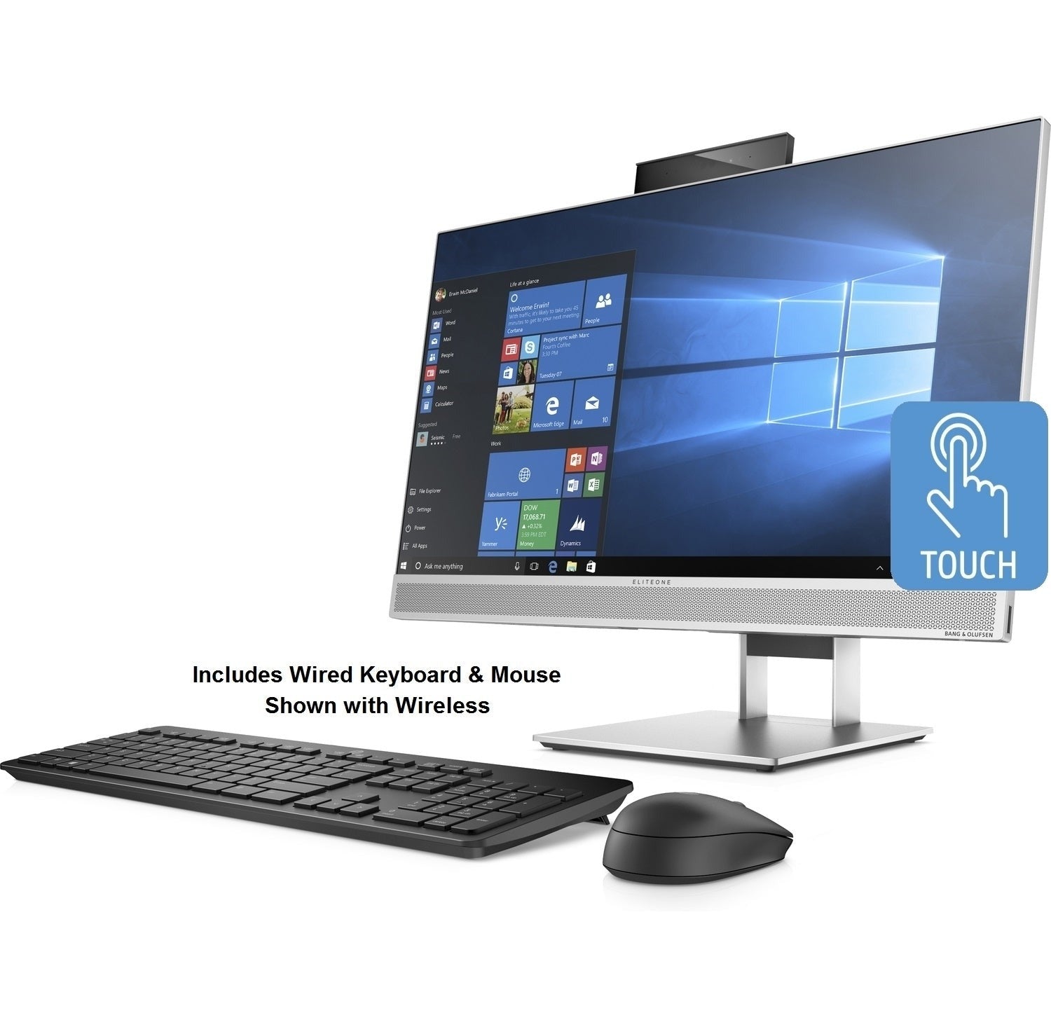 HP EliteOne 800 G4 23.8" FHD Touch All-in-One PC, Intel Core i5-8500, 8GB RAM, 1TB HDD, Windows 10 Pro (Certified Refurbished)
