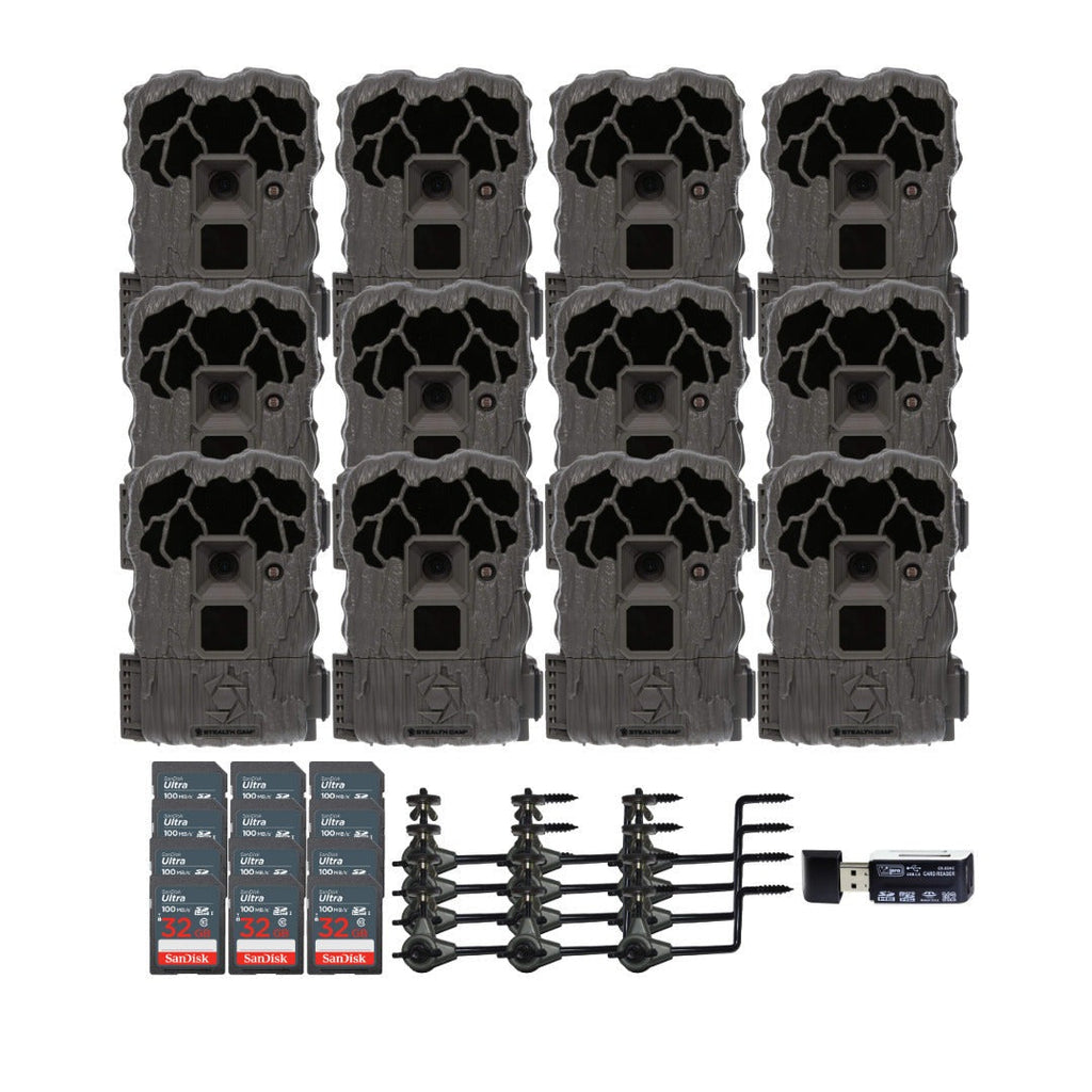 Stealth Cam 20MP Trail Camera with 60 Feet Range Detection and 720P Video (2-Pack) x 6 Bundle