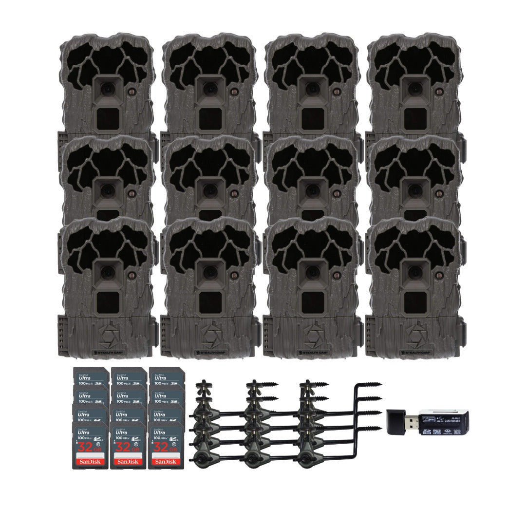 Stealth Cam 20MP Trail Camera with 60 Feet Range Detection and 720P Video (2-Pack) x 6 Bundle