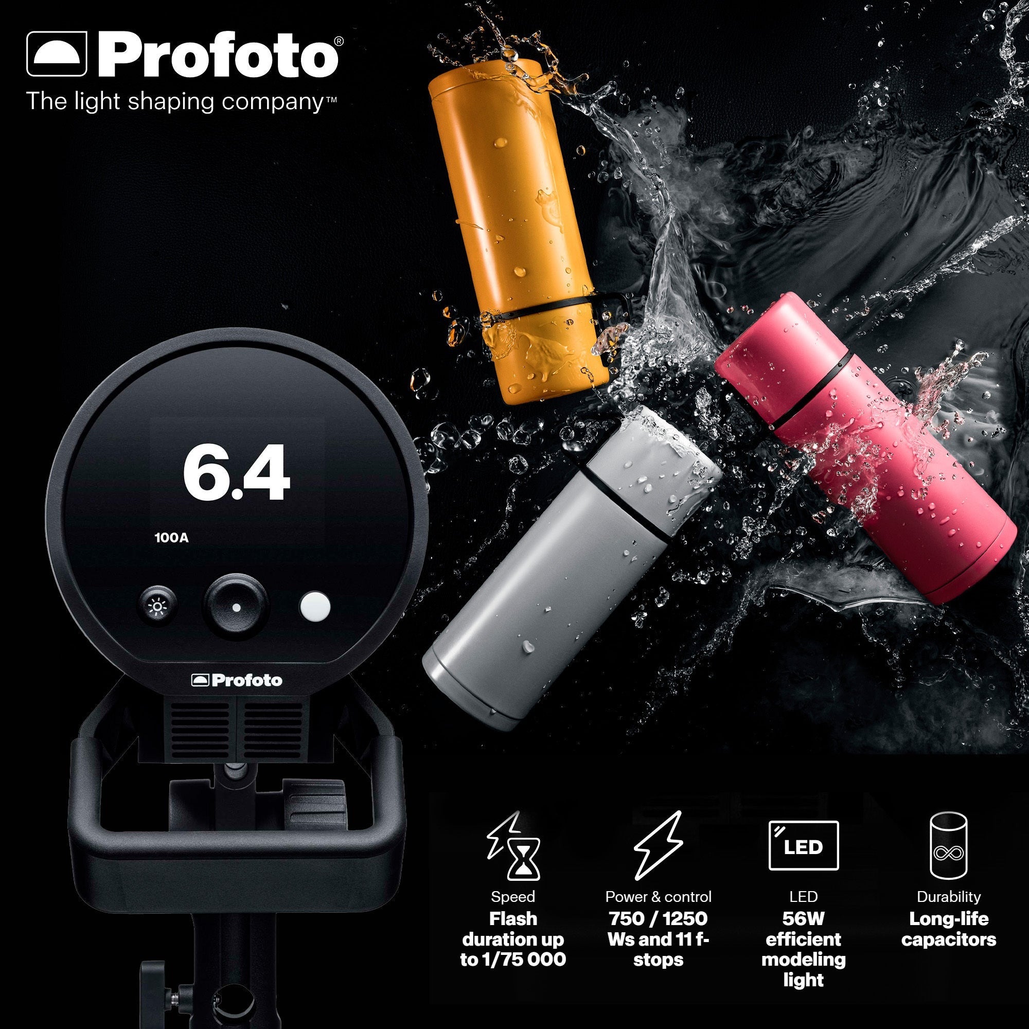 Profoto Pro-D3 Industrial-Grade Monolight (1250W) and Canon Connect Pro Bundle