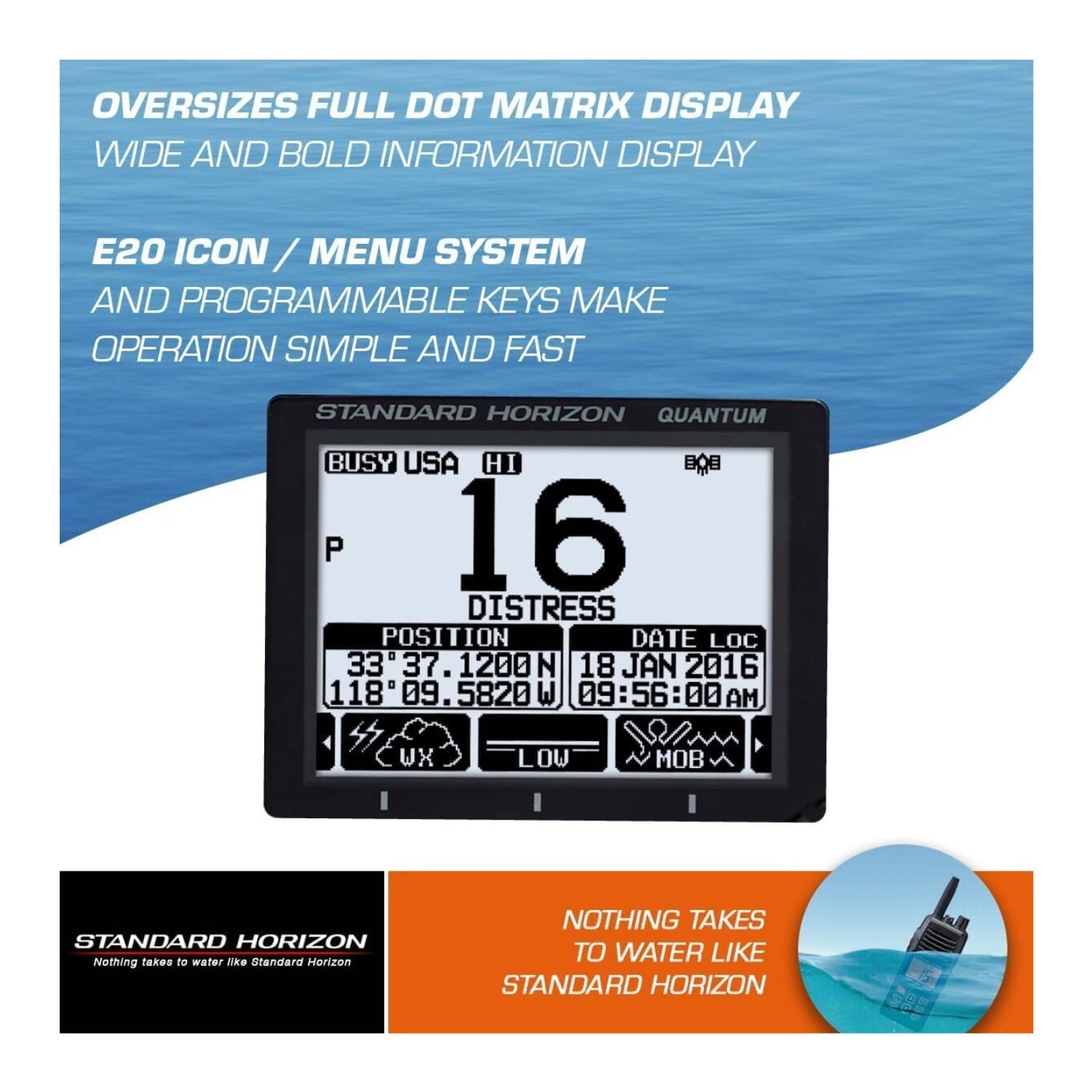 Standard Horizon GX6000 Commercial Grade Fixed Mount VHF with NMEA2000