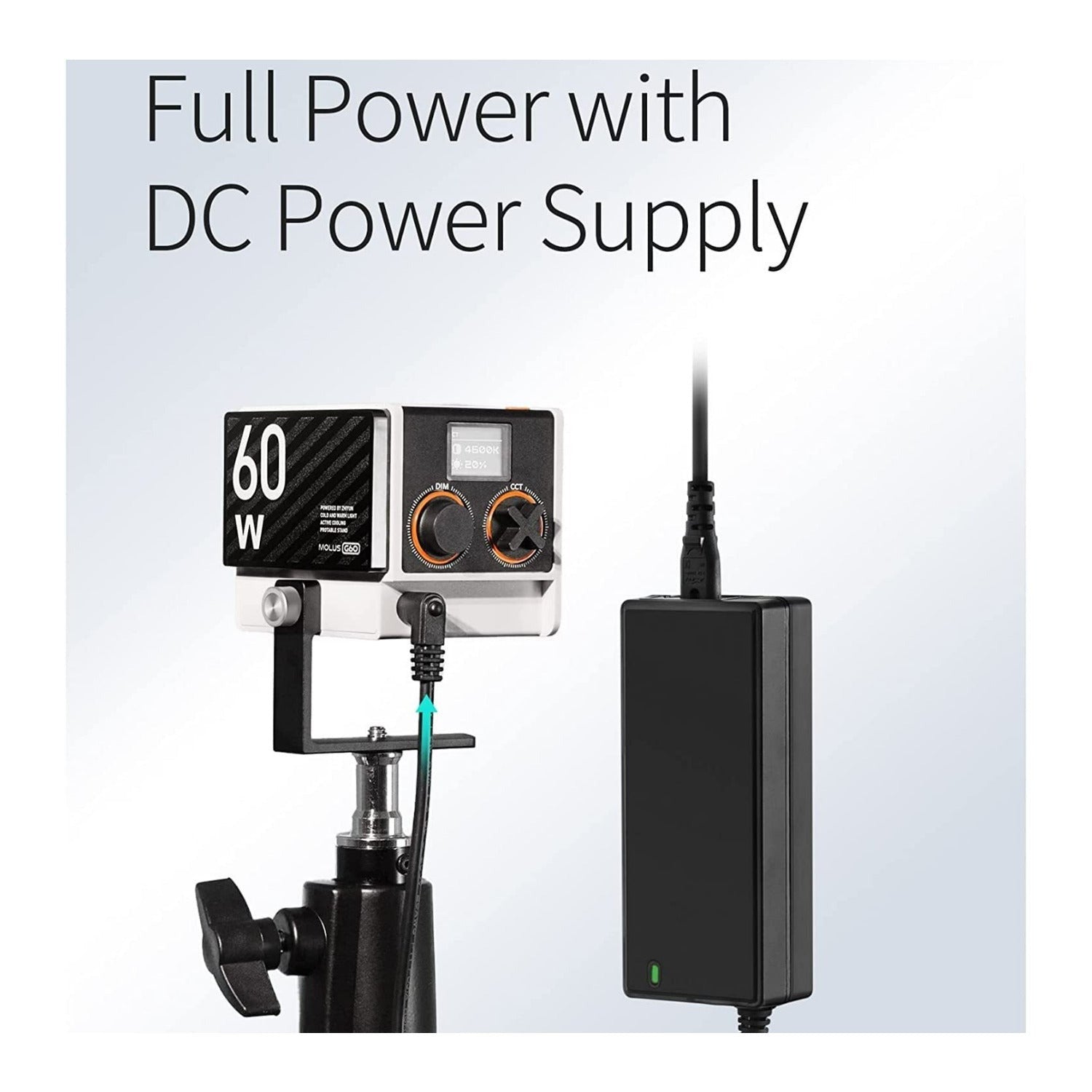 Zhiyun MOLUS G60 Bi-Color Pocket COB Monolight Bundle (Combo Kit) with Camera Tripod System